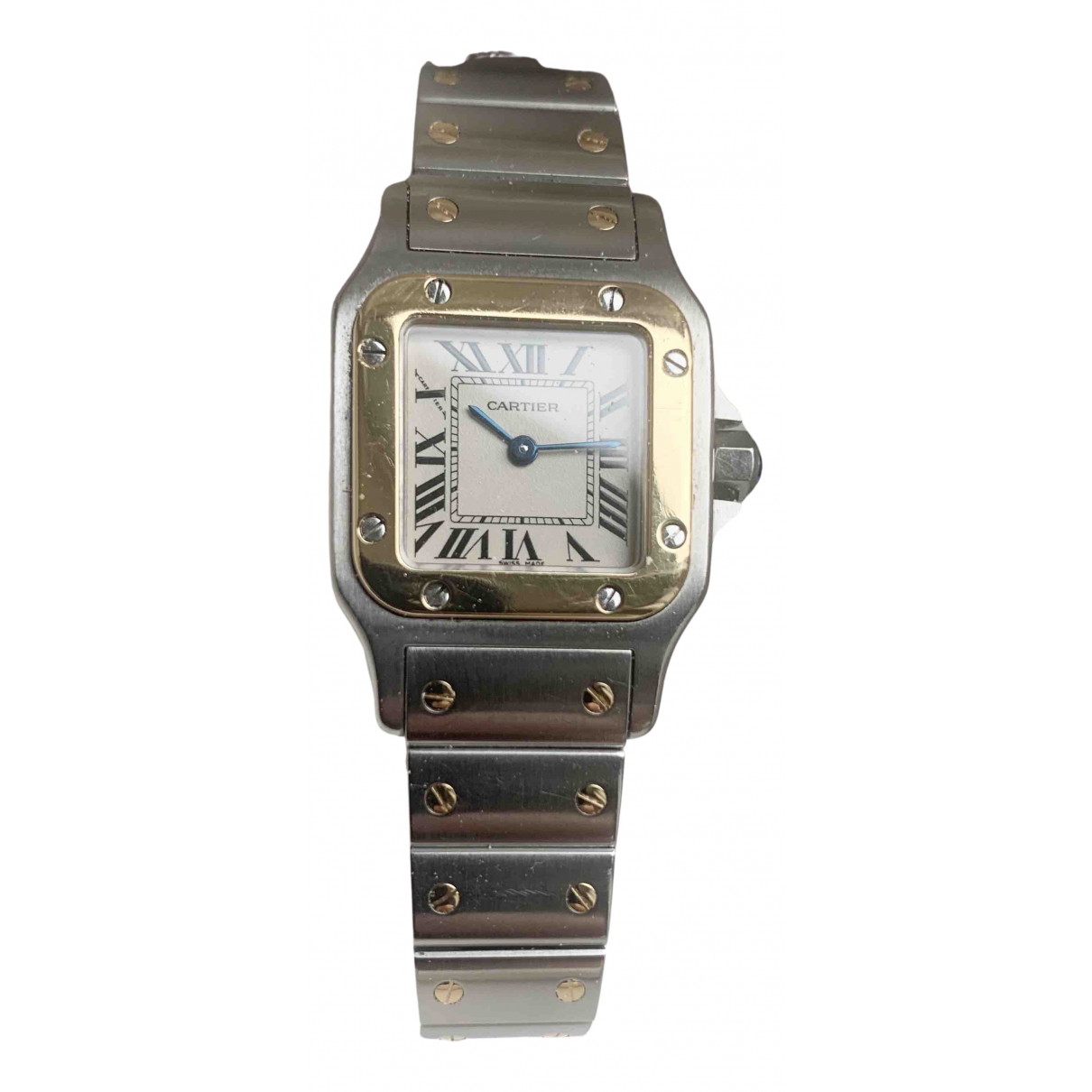 Santos galbée watch Cartier Silver in 